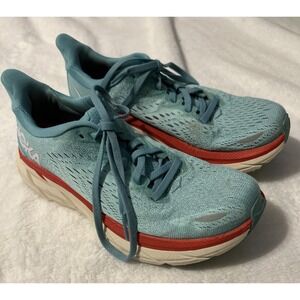 Hoka One One Clifton Shoes Women's Size 6 B Blue Running Sneakers 1119394